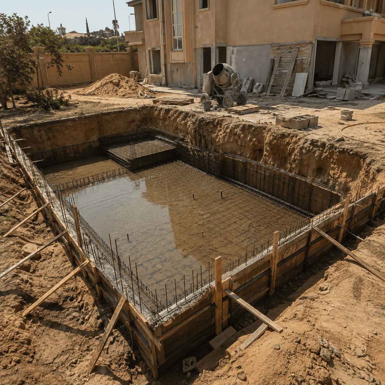 إنشاء حمامات سباحة - AMADOU | إنشاءات، لاندسكيب، حمامات سباحة